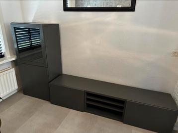 BESTÅ TV storage, dark grey