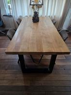 Mangohouten eettafel, Huis en Inrichting, Ophalen, 50 tot 100 cm, Zo goed als nieuw, Vijf personen of meer