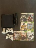 xbox 360 s, Spelcomputers en Games, Met 2 controllers, Met games, Ophalen of Verzenden, 250 GB