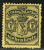 Duitse Staaten - Bremen 13 ongebruikt met plaatfout (PFIII), Verzenden, Overige periodes