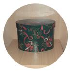 KERST CADEAUDOOS OVAAL KERSTPAKKET DOOS VINTAGE 18,5x19x27, Ophalen of Verzenden, Nieuw