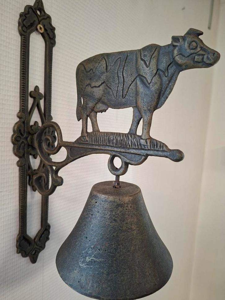 Antieke Slagerij Bel met Koe, Huis en Inrichting, Deurbellen, Ophalen of Verzenden
