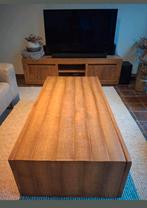 Tv kast eiken massief boomstam, 150 tot 200 cm, Eikenhout, Ophalen of Verzenden, Zo goed als nieuw