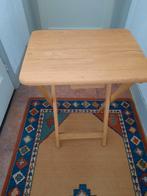 Inklapbaar Houten Bijzettafeltje, Ophalen, Minder dan 45 cm, Minder dan 55 cm, Gebruikt