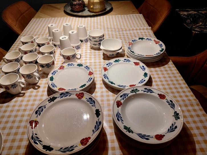 Boerenbont Servies, Antiek en Kunst, Antiek | Servies compleet, Ophalen