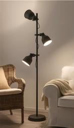 Staande lamp metaal in de kleur grijs met 3 spots, Huis en Inrichting, Ophalen of Verzenden, Nieuw, Metaal