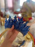 Blauw kroon ring set