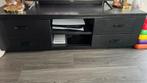 Zwarte TV kast met opbergruimte, Huis en Inrichting, Kasten | Televisiemeubels, Ophalen, Gebruikt, 150 tot 200 cm, Minder dan 100 cm