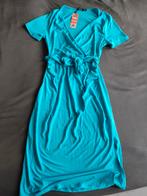 Turquoise zwangerschaps jurk, Boohoo, Blauw, Maat 42/44 (L), Jurk