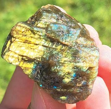 Bijzondere Labradoriet met Gouden flash! Edelsteen mineralen beschikbaar voor biedingen