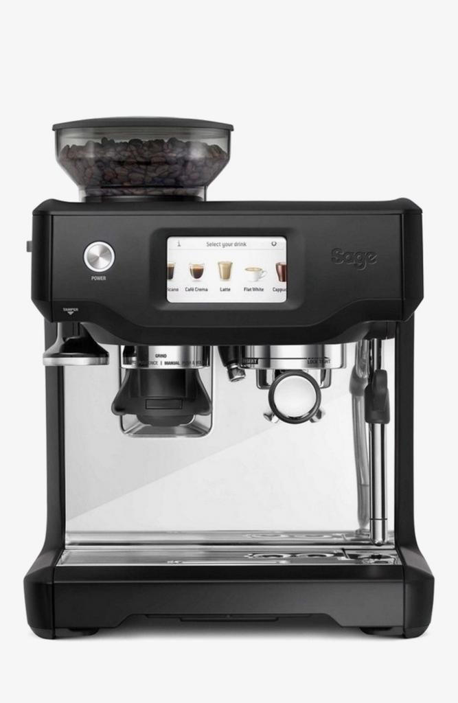 Sage the Barista Touch Black Truffle Pistonmachine mat zwart, Witgoed en Apparatuur, Koffiezetapparaten, Zo goed als nieuw, Gemalen koffie