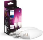 Philips Hue Kaarslamp Lichtbron E14 Duopack, Huis en Inrichting, Lampen | Losse lampen, Led-lamp, Minder dan 30 watt, E14 (klein)