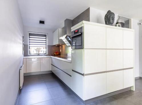 Mooie wit hoogglans keuken te koop, Huis en Inrichting, Keuken | Complete keukens, Zo goed als nieuw, Hoekkeuken, Wit, Kunststof