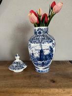 Vintage Delfts blauwe Vaas Gemerkt Blauw Wit, Ophalen of Verzenden