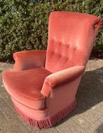 Nieuw gestoffeerd fauteuil koekoek vintage franje, Huis en Inrichting, Ophalen, Nieuw, Stof