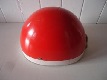 Pothelm, solex helm rood met witte streep, maat 59 cm, Large beschikbaar voor biedingen