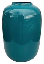 Nieuwe vaas petrol XL | 45 cm, Ophalen, Blauw, Nieuw, Glas