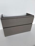 Badkamermeubel/wastafelkast grijs met 2 lades*100x45 *Nieuw, Ophalen, Nieuw