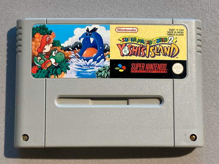 Super Mario World 2: Yoshi's Island - SNES, Spelcomputers en Games, Games | Nintendo Super NES, Gebruikt, Platform, 1 speler, Vanaf 3 jaar