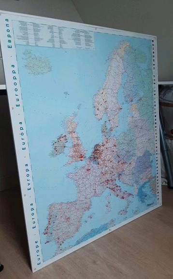 Landkaart Europa / travel map met pinnetjes! beschikbaar voor biedingen
