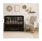 Babybox box zwart met wielketje, Kinderen en Baby's, Boxen, Ophalen of Verzenden, Gebruikt, Vierkant, In hoogte verstelbaar