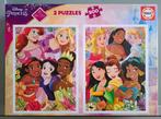 Puzzels Educa Disney Princessen 2 x 500 stukjes, Ophalen, 500 t/m 1500 stukjes, Zo goed als nieuw, Legpuzzel