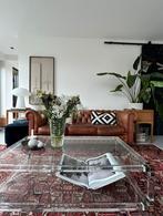 Salontafel glas eclectisch vintage lucite ‘80, Ophalen, 100 tot 150 cm, 50 tot 100 cm, Glas