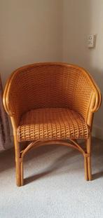 Rotan/rieten stoel, Klassiek, Ophalen of Verzenden, Zo goed als nieuw, 50 tot 75 cm