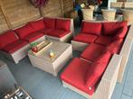 Lounge set met tafel., Tuin en Terras, Kunststof, Gebruikt, 6 zitplaatsen, Ophalen of Verzenden