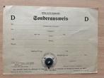 WO2 DUITS Sonderausweis D niet ingevuld, Verzenden, Landmacht, Duitsland, Overige typen