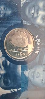 Unicef 5 ecu zilver bieden, Ophalen of Verzenden, Vóór koninkrijk, Overige waardes, Zilver