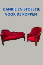 Antiek poppenbankje en poppenstoeltje, Ophalen