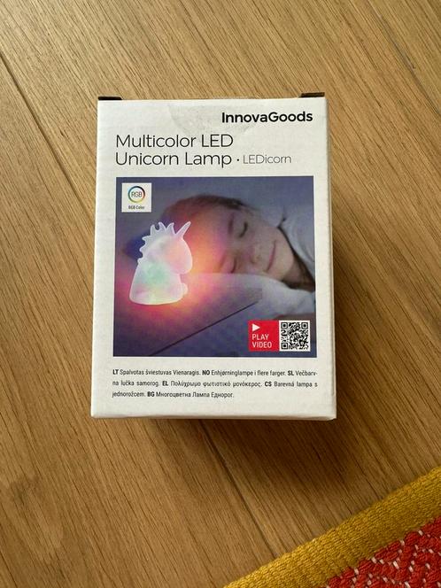 InnovaGoods, multicolor led lamp unicorn kind, Kinderen en Baby's, Kinderkamer | Inrichting en Decoratie, Nieuw, Lamp, Ophalen