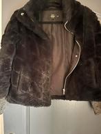 Nep bontjas, Ophalen of Verzenden, Zo goed als nieuw, Zwart