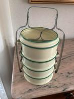 Emaille etensdrager/tiffinbox, Ophalen of Verzenden
