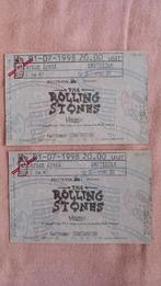 2 concertkaarten The Rolling Stones 1 juli 1998 Amsterdam, Twee personen