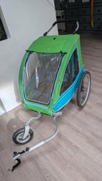 Fiets- /loopkar met zwenkwiel - Ideaal voor 2 kinderen!, Fietsen en Brommers, Ophalen, Gebruikt, Onbekend