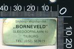 Sticker: Borneveld - Slijterij wijnhandel - Tilburg, Verzamelen, Stickers, Ophalen of Verzenden