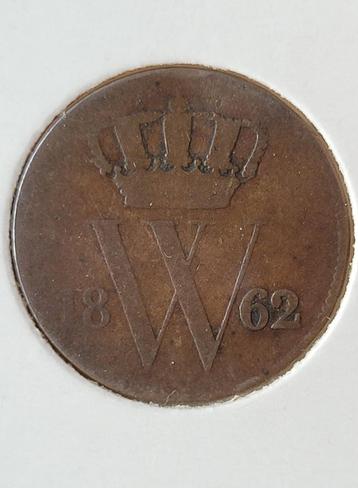 1 cent 1862 beschikbaar voor biedingen