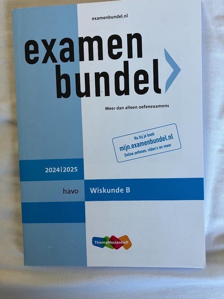 Examenbundel Wiskunde B 2024-2025, Boeken, Schoolboeken, Zo goed als nieuw, Wiskunde B, HAVO, Ophalen of Verzenden