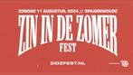 Zin in de zomer fest - 1 ticket, Tickets en Kaartjes, Eén persoon