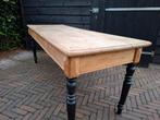 Oude eiken eettafel, Huis en Inrichting, Tafels | Eettafels, Ophalen, Gebruikt, Rechthoekig, 50 tot 100 cm