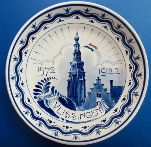 Porceleyne Fles 1922 350jr bevrijding Vlissingen 18cm (7), Antiek en Kunst, Antiek | Wandborden en Tegels, Verzenden