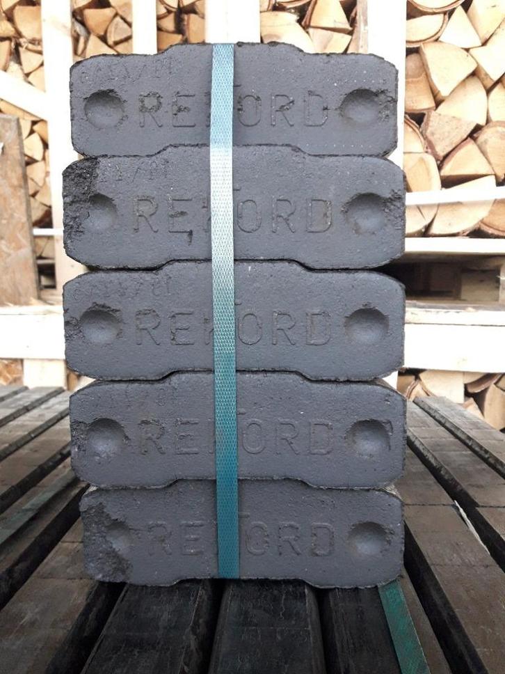 Rekord briket,bruinkoolbriketten,25 kg.: hout/kolenkachel, Tuin en Terras, Haardhout, Blokken, 6 m³ of meer, Ophalen