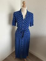 King Louie maat 40 blauwe midi blouse jurk 2869