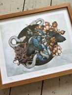 Print Lauren Marx - ‘Kingfisher’ 145/300 in houten lijst, Ophalen of Verzenden