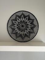 Mandala 45cm zwart gehaakt, Ophalen of Verzenden, Nieuw