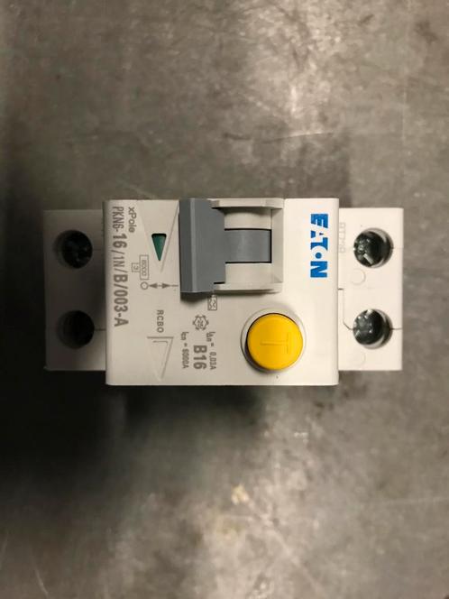 Eaton Aardlekautomaat PKN6-16/1N/B/003-A - Nieuw B16 30mA, Doe-het-zelf en Verbouw, Elektra en Kabels, Nieuw, Schakelaar, Ophalen of Verzenden