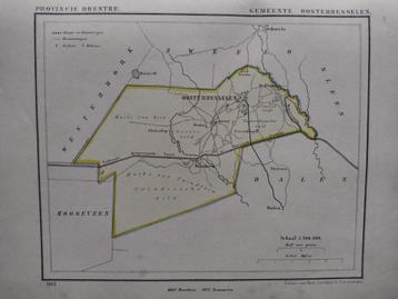 20 Oosterhesselen Zwinderen Litho Kuyper 1865 beschikbaar voor biedingen