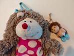 Nici pluche kinderrugzak Egel Harriette met sleutelhanger., Ophalen of Verzenden, Nieuw